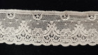 Vintage antique  White  Cotton 1-1 4  Leavers Lace  4 Yards