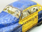 Vintage 1950s Town   Country Woody Courtland Mechanical Friction Litho Car