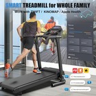 2 5hp Foldable Treadmill For Home Quiet Folding Running Jogging Machine  300 Lbs