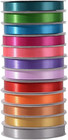 3 8 Inch Satin Ribbons Assorted Colors  solid Bright 