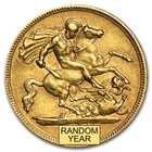 1893-1901 Great Britain Gold 1 2 Sovereign Victoria Veil Avg Circ
