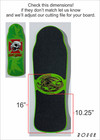 Die Cut Skateboard Grip Tape For Powell Peralta Tony Hawk Series 15 Re-issue