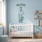 Personalized Name Wall Decal  Giraffe Tower Nursery Decor