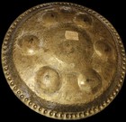 Antique Brass Jewish Passover Seder Plate Pesach Judaica 13  Round