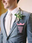 Pocket Square Holder For Men Solid Color Handkerchief For Formal Wedding Wear