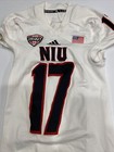 Game Worn Used Jersey Northern Illinois Huskies Niu Football Adidas Medium  17