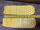 5 Pairs Hospital Non Slip Yellow Anti-skid Socks Xl Yoga All Around Treads Safet