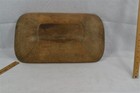 Antique Bowl Wooden Dough  Trencher Large 19x11x4 Handmade 18th 19th C Original
