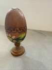 Antique Wooden Darning Egg Vintage Sewing Tool Wood Egg Hand Painted