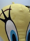 Tweety Bird Head Plush 12  Face Pillow Nylon Stuffed Looney Tunes