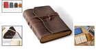 Stylish Genuine Leather Notebook - 260 Pages Soft Cover Travel Journal  Gift Box
