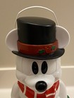 Disney Parks Mickey Mouse Snowman Popcorn Bucket 2010 Christmas 