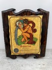 Vintage Astrology Zodiac Aquarius Wooden Wall Hanging Art Plaque Home Decor 1970