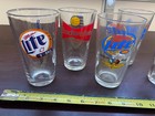 Beer Glass Sale  Budweiser Miller Lite Coors Light Pint Glasses Lot Of 6