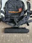 Vintage 90   s Early 2000   s Volcom Stone Skateboard Backpack Rare Black gey
