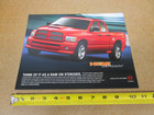 2004 Dodge Ram 1500 Rumble Bee Truck Pickup Sales Sheet Brochure Original