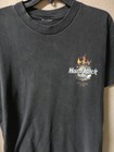 Vintage Hard Rock Cafe Key West 1998  T-shirt  Black  Logo Front  Flame Guitar