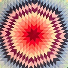 Star Or Lone Star Pieced Quilt Vintage   Antique  Approx 80  X 92 
