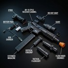 Mp9 Dual Mode Manual  Electric Gel Blaster rechargeable Splatter Toy For Kids