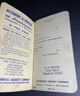 1952 Train Service Time Book Continental Casualty Company Vintage