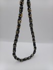 Handmade Wooden Misbaha Islamic Prayer Beads Subha Tasbih Inlaid Daisy Pattern