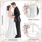 4 5  Wedding Bride And Groom Cake Topper Vintage Elegant Wedding Cake Topper Cou