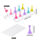 4 Sets Nail Painting Stand With 96 Pcs Reusable Adhesive Putty Acrylic Nail Hold