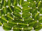 Peridot Pear Carved 10x14-11x15 Mm Beads 18 inch 1 Necklace 3 Layer