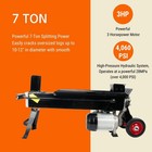 7-ton Electric Log Splitter  4-way Cross Wedge   Foot Pedal For Less Back Strain