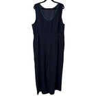 Boden Women s Clarissa Jumpsuit Wide Leg Dressy Navy Blue Plus Size 20 22r