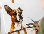 Pet Portrait Custom From Photo  Hand-painted Art On Canvas - Dog  Cat  Animal