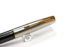Parker Frontier Grey- Green  Fountain Pen Fine Steel  Nib    Usa Made