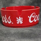 Vintage Coors Light Beer Bar Ashtray Red Plastic Brookpark Pa Bl Dead Stock 