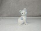 Vintage George Good Grey Blue White Kitten Cat Porcelain Figurine Taiwan