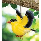 Bouncy Gold Finch Bird Nwt Hanging Decor Garden Indoor Outdoor