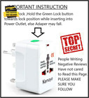 Worldwide Universal Power Adapter  All-in-one International Travel Plug Converte