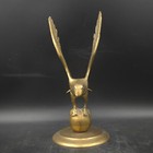 Vintage Brass Eagle Perched On Globe 11  Tall Finial Statue