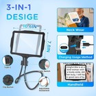 Large 10x Hands Free Magnifying Glass With Light For Reading Neck Wear Magnifier