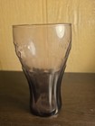 Vintage Libbey Coca-cola Embossed 16oz Amethyst Tinted Drinking Glass