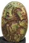 Ancient Rare Roman Ancient Jade Horse Stone Seal Intaglio Cabochon Stamp