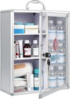 Lockable Medical Cabinet Wall Mount First Aid Storage Box Durable Safe Box Us