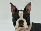 The Danbury Mint Buddy Boston Terrier Dog Laying Down Figurine