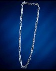 Men   s Vintage Fibo 8mm Stainless Steel Mechanical Link Bike Chain Necklace   24   