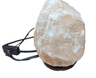 Himalayan Salt Lamp - 7 Inch - Natural Crystal Rock - Classic Wood Base