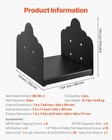 Vevor Semi Envelopment Post Base Brackets Set Model Bb-8in-2 Heavy Duty Steel