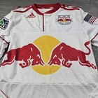 Adidas New York Red Bulls Mls Long  Sleeve Soccer   Football Jersey Size Small  