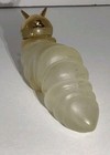 Vintage Avon Small Wonder Caterpillar Perfume Bottle Empty Frosted Gold Head