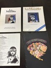 Broadway Musical Program Lot     Cats  Les Mis  rables   The Secret Garden    Cast