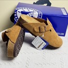New Birkenstock Boston Classic Suede Soft Leather Maroon Men s Eu Size 35-46
