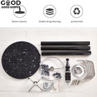 170cm 16 Hooks Metal Coat Rack Clothes Hat Bag Hanger Tree Stand Umbrella Holder